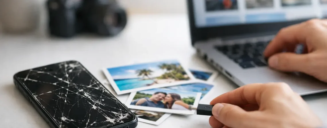 Récupérer photos téléphone cassé rapidement