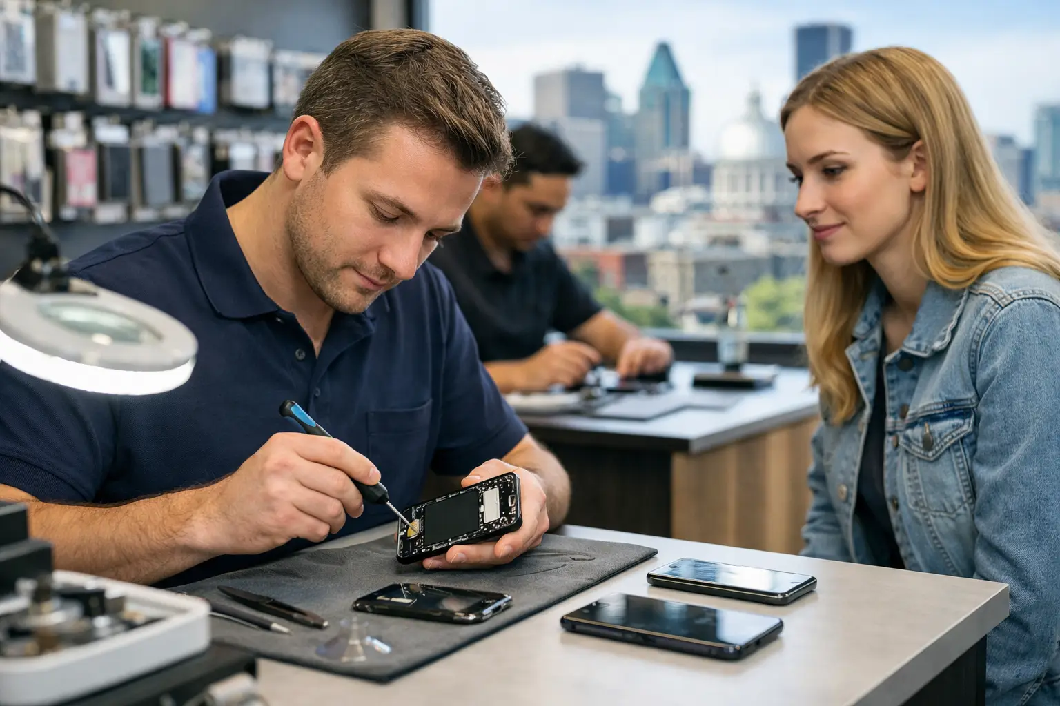 Réparation téléphone sans rendez-vous à Montréal