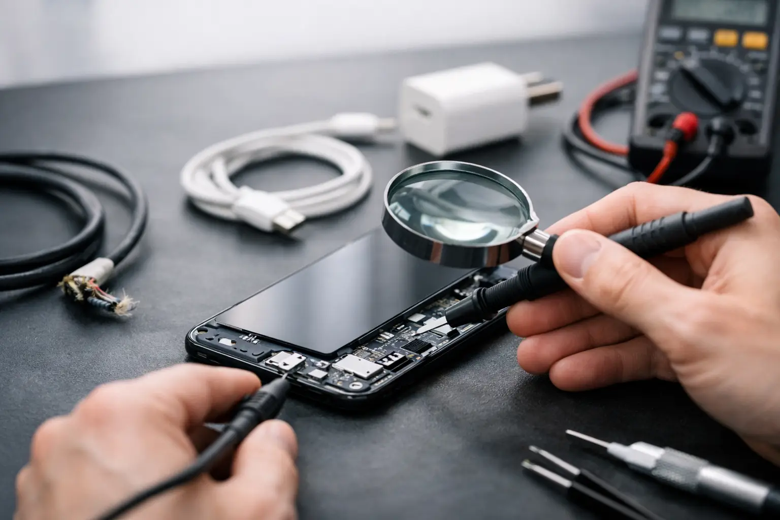 Diagnostiquer un connecteur de charge défectueux