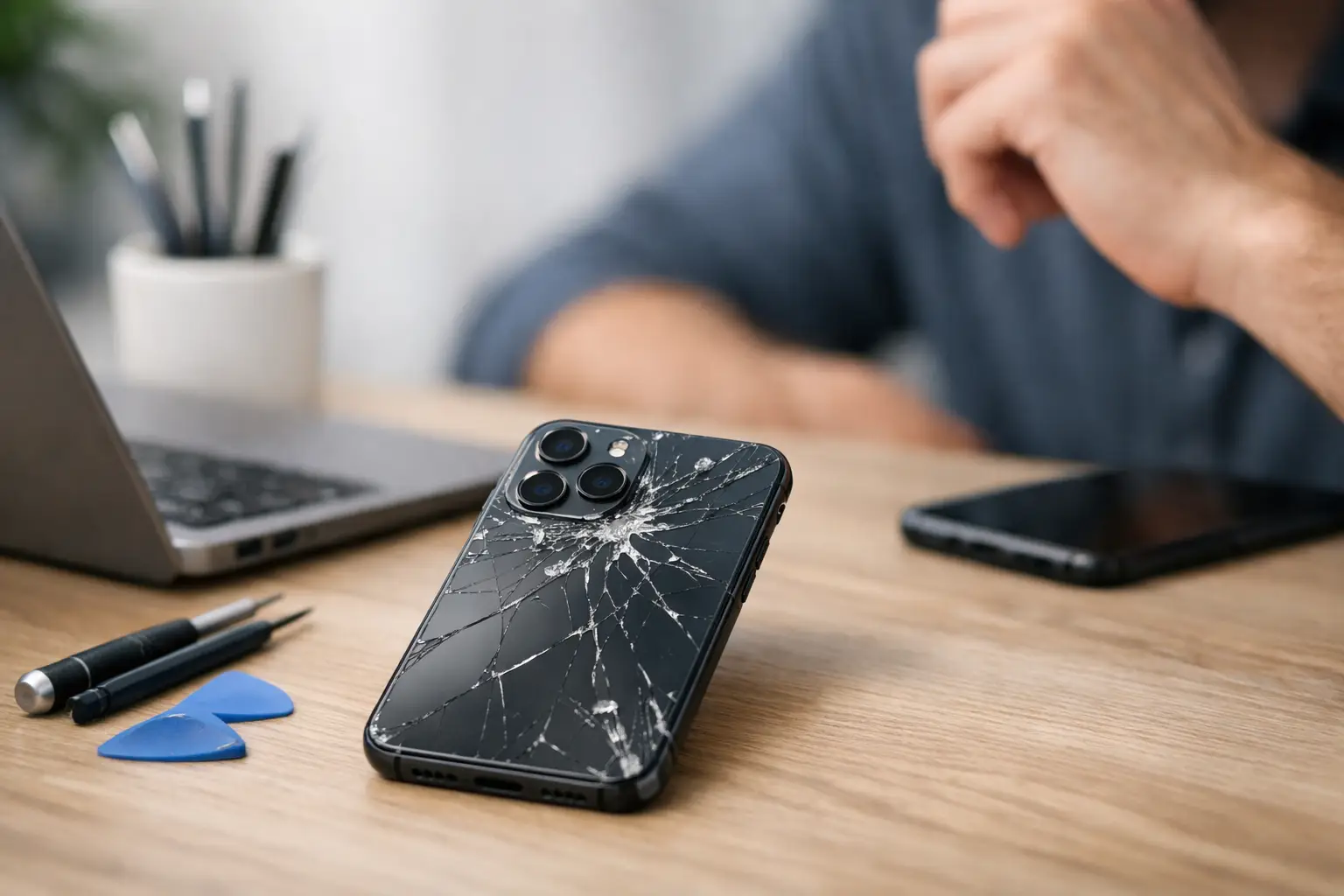 Vitre arrière iPhone cassée, que faire ?