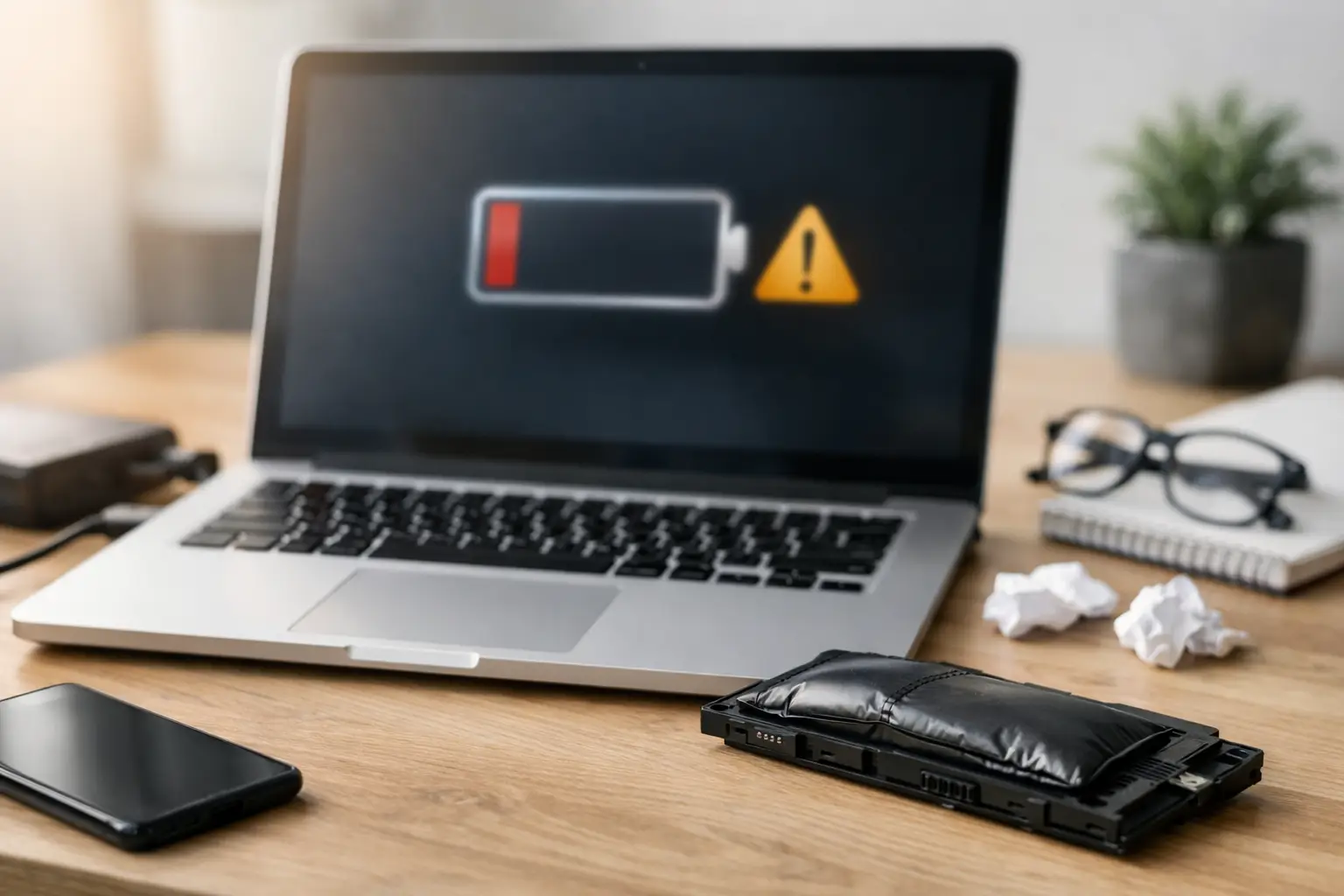 7 signes d’une batterie d’ordinateur portable usée