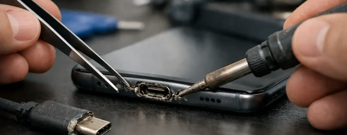 Comment réparer un port USB-C endommagé ?