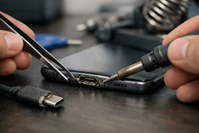Comment réparer un port USB-C endommagé ?