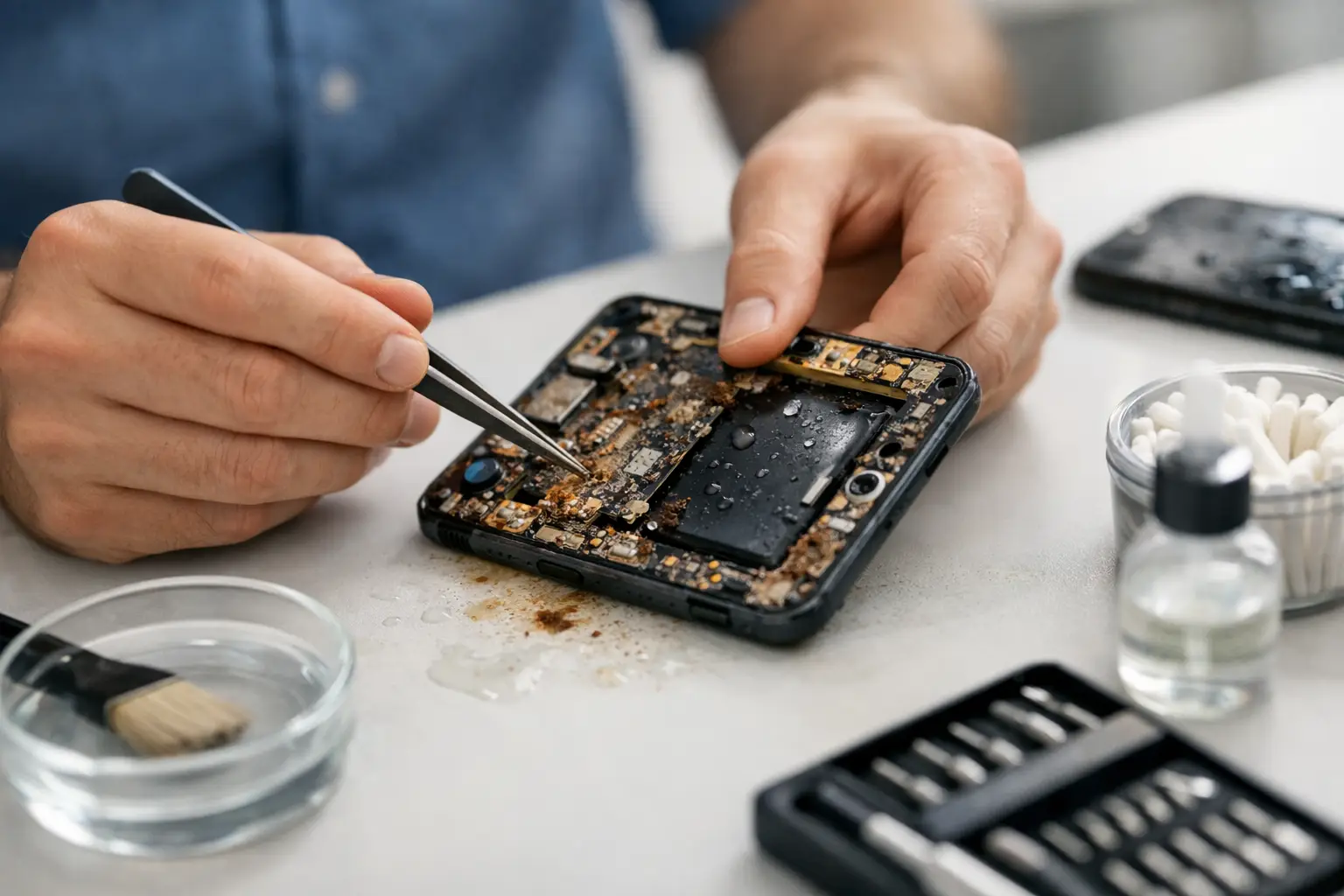 Comment réparer un smartphone oxydé sans l’aggraver