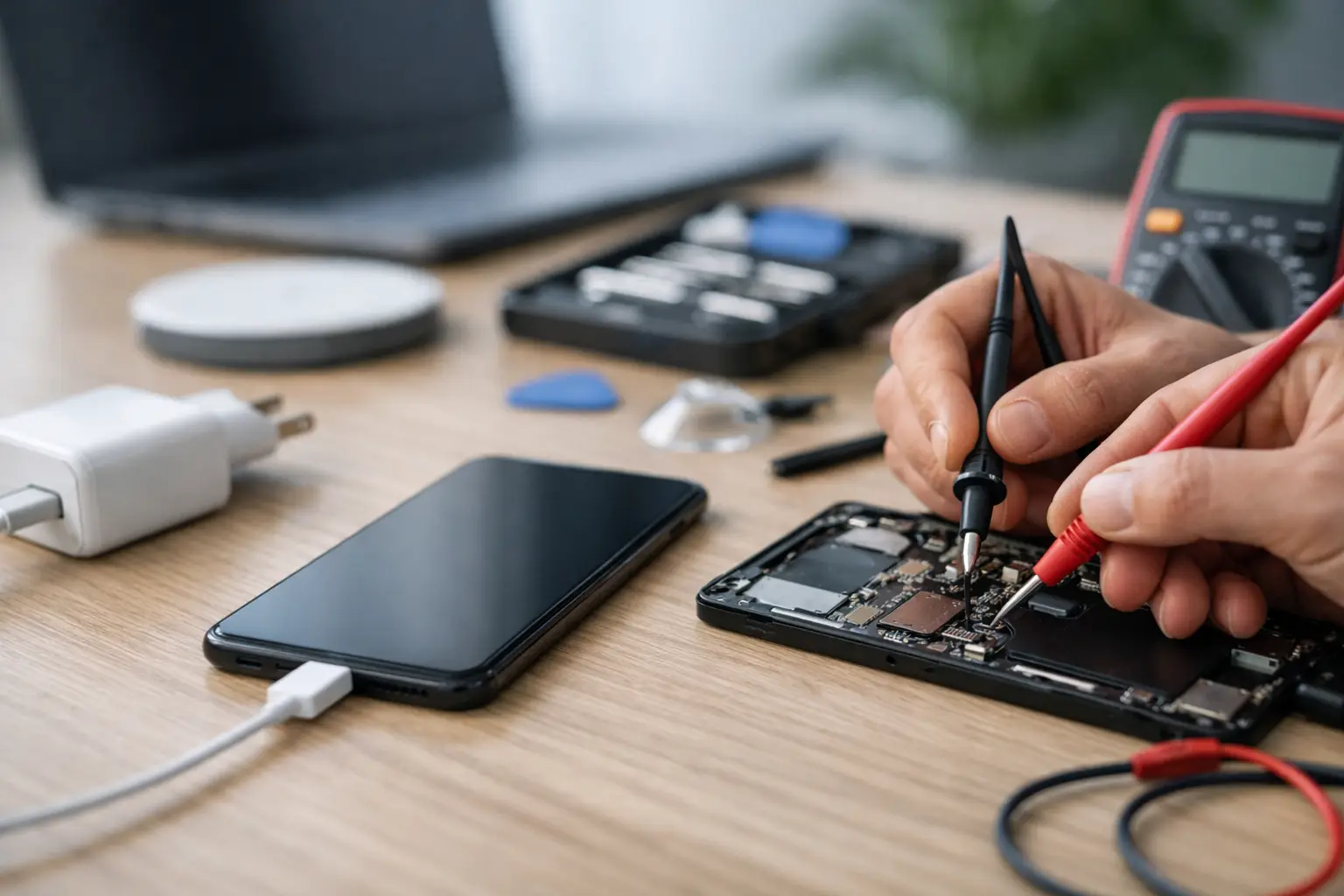 Guide diagnostic panne de charge smartphone